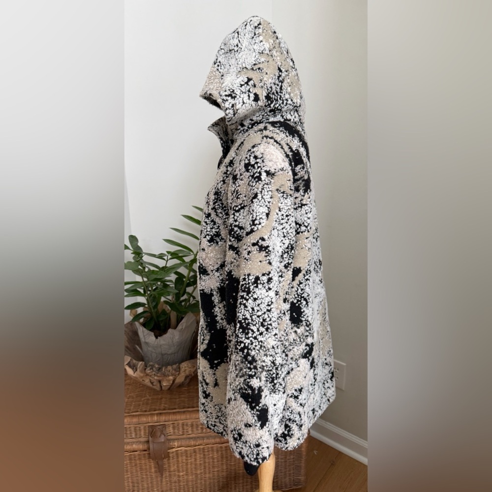 Vintage A. Silver Mod Wool Patchwork Coat Size 46… - image 6